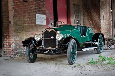 green buggy car, old school