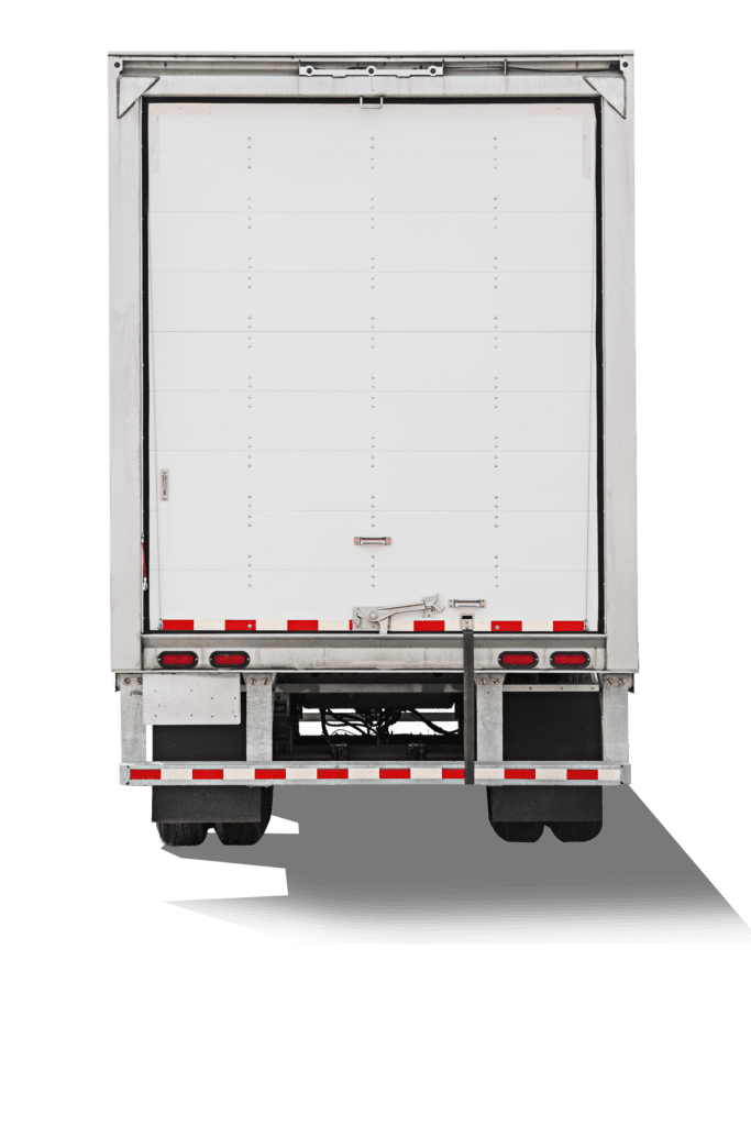 roll up door of dry freight trailer