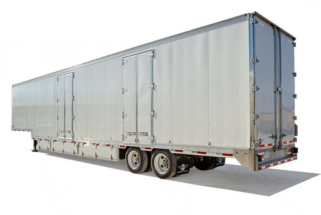 exterior of the trailer, silver