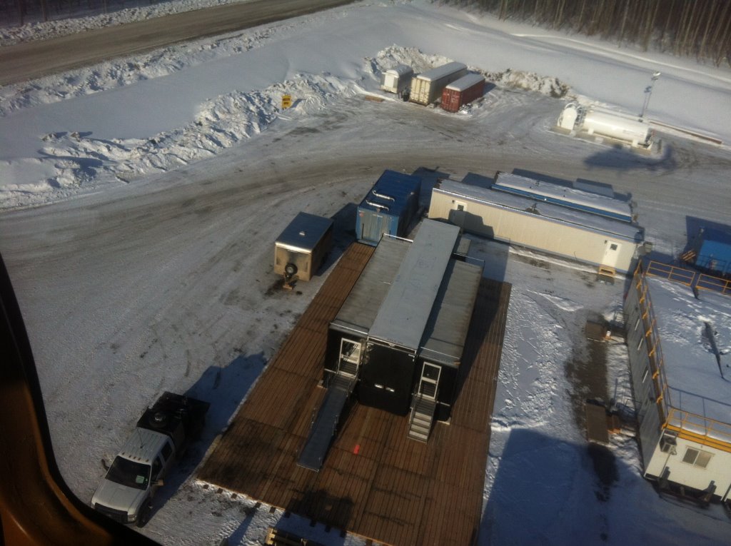 the tailer from an aeriel view