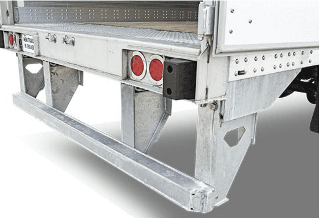 Back of trailer, ramp and lights